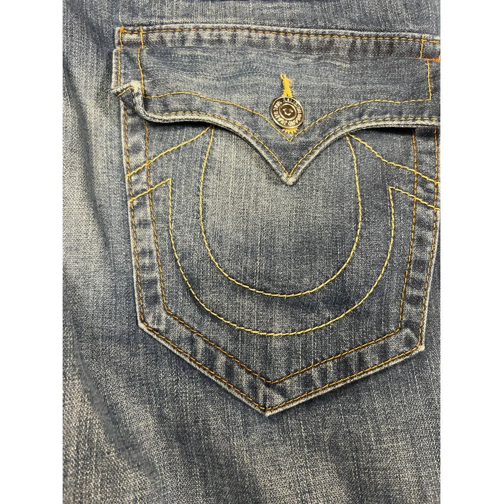 True Religion - Straight Leg Super Natural T-Flap Pocket #101700 Size 36